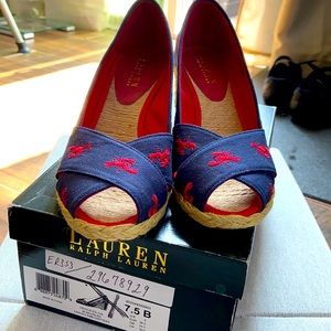 NWOT Ralph Lauren Lobster Espadrilles